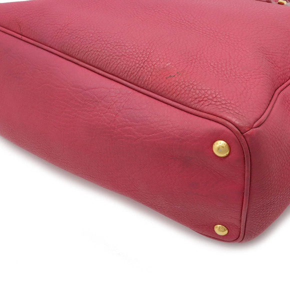 Prada Tessuto Double Tote Bag Reversible Nylon Navy Green - Picture 3 of 7